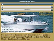 Tablet Screenshot of naples-fishing.com